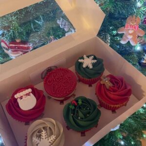 Traditional Christmas Cupcakes